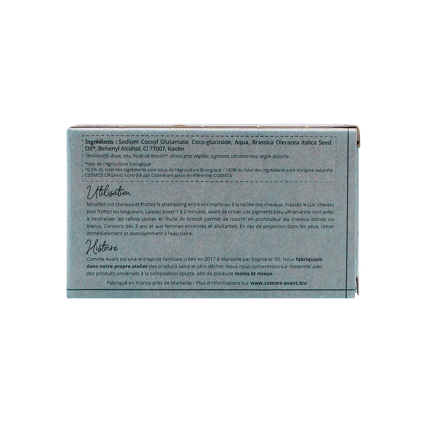 Shampooing Bleu Solide | Cheveux blonds & blancs