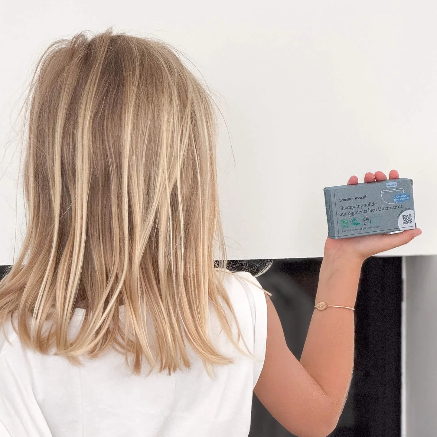 Shampooing Bleu Solide | Cheveux blonds & blancs