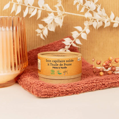 Soin Capillaire Solide | Pêche & Vanille