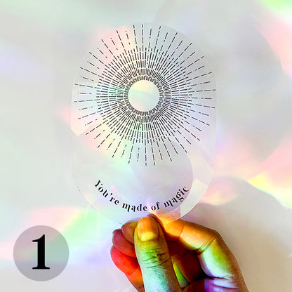 Sticker Suncatcher Arc-en-ciel