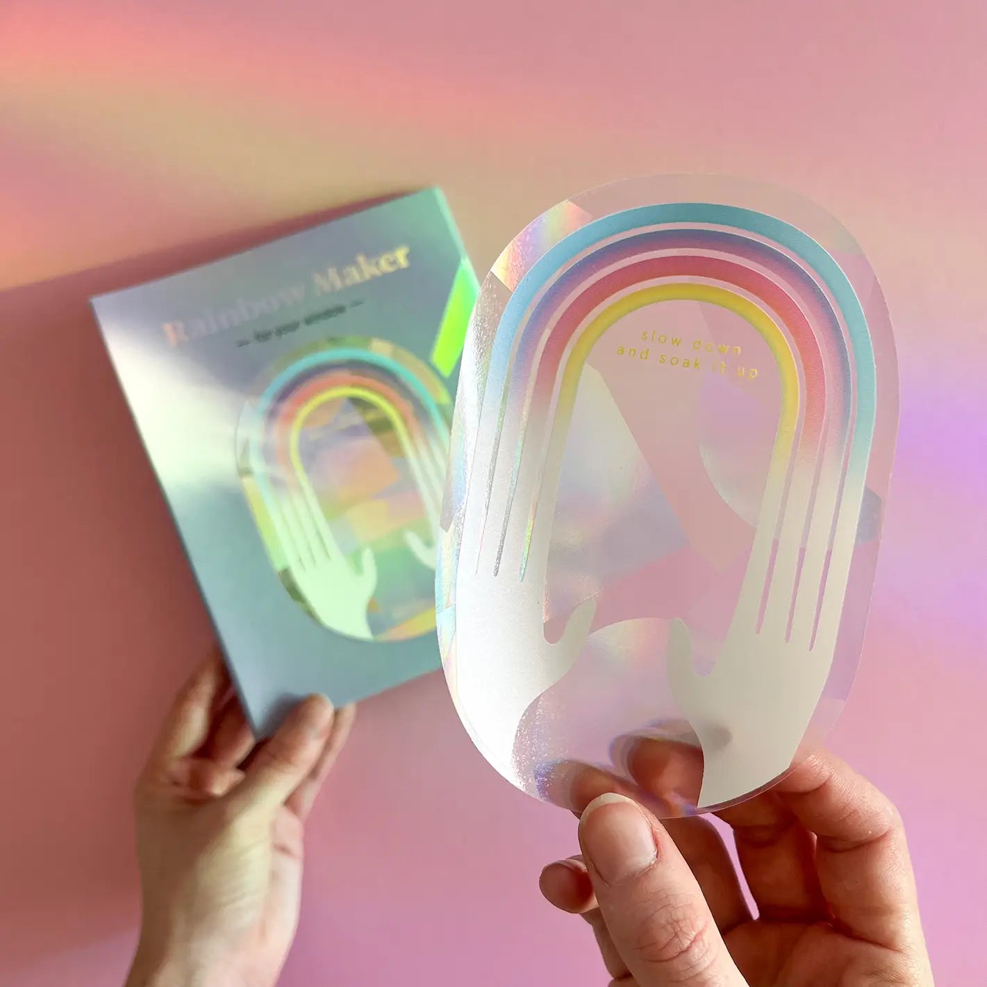 Sticker Suncatcher Arc-en-ciel