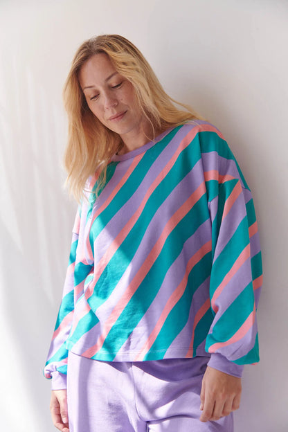 Sweat coton bio | Flashback Violet