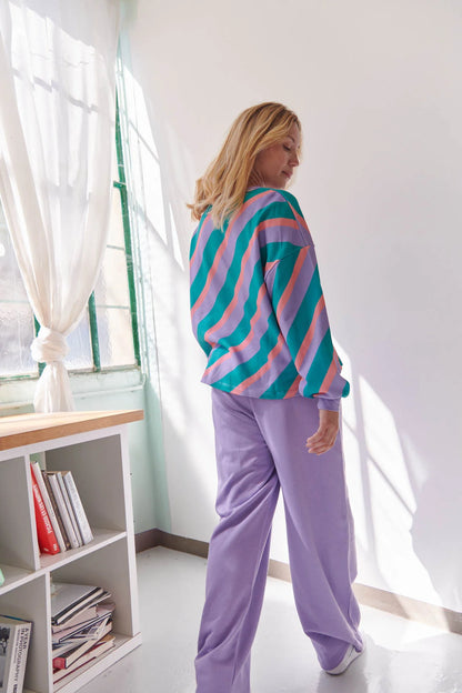 Sweat coton bio | Flashback Violet
