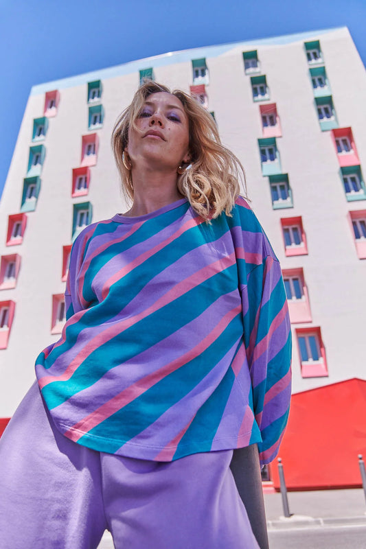 Sweat coton bio | Flashback Violet