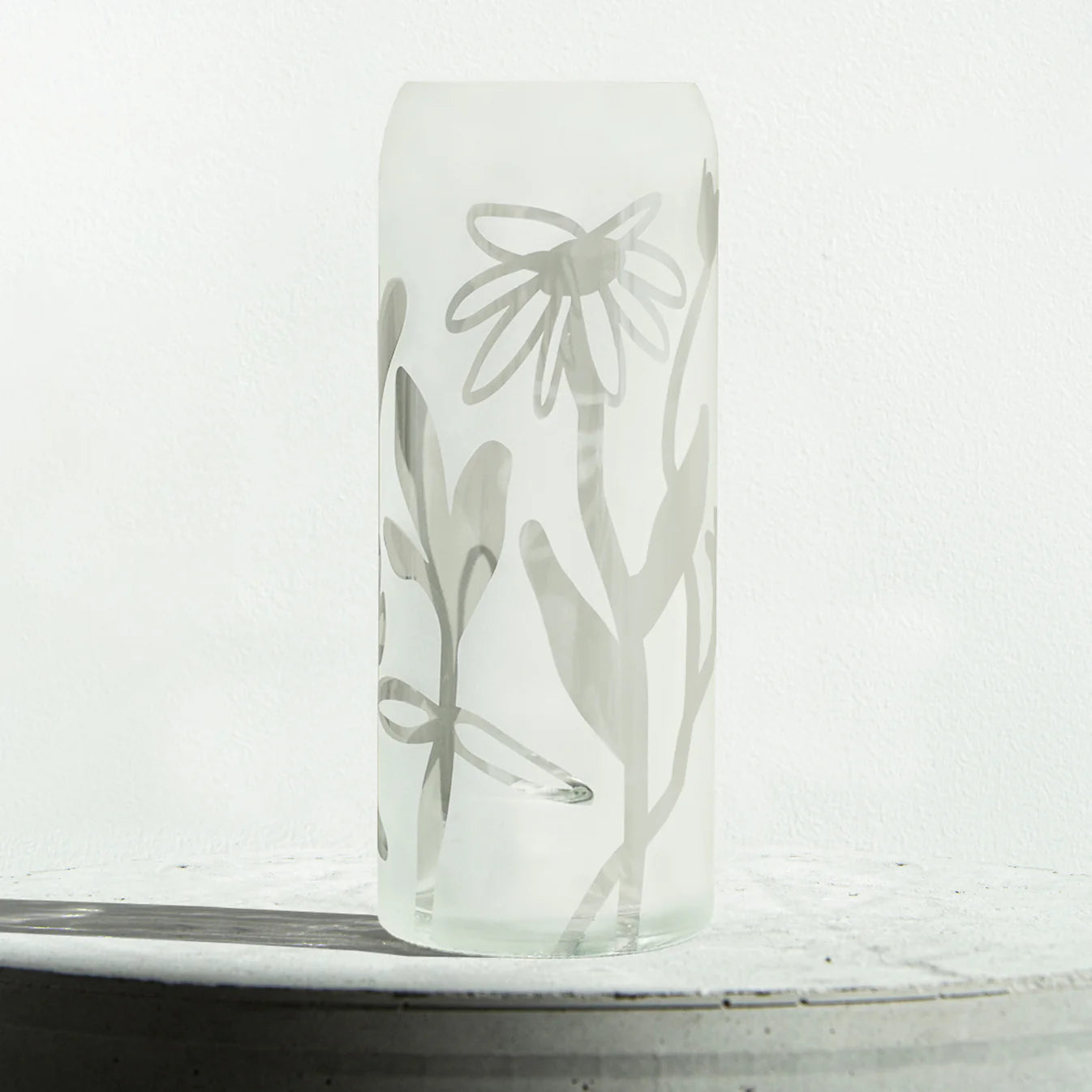 Vase Floral en verre upcyclé