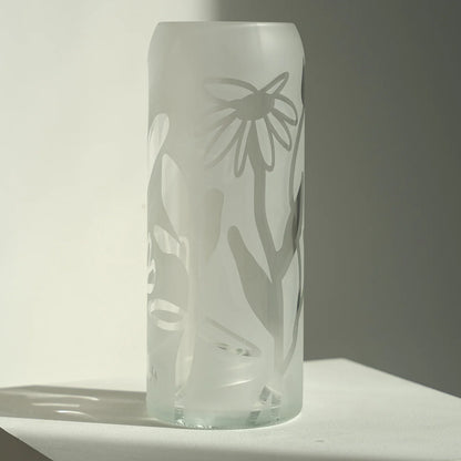 Vase Floral en verre upcyclé