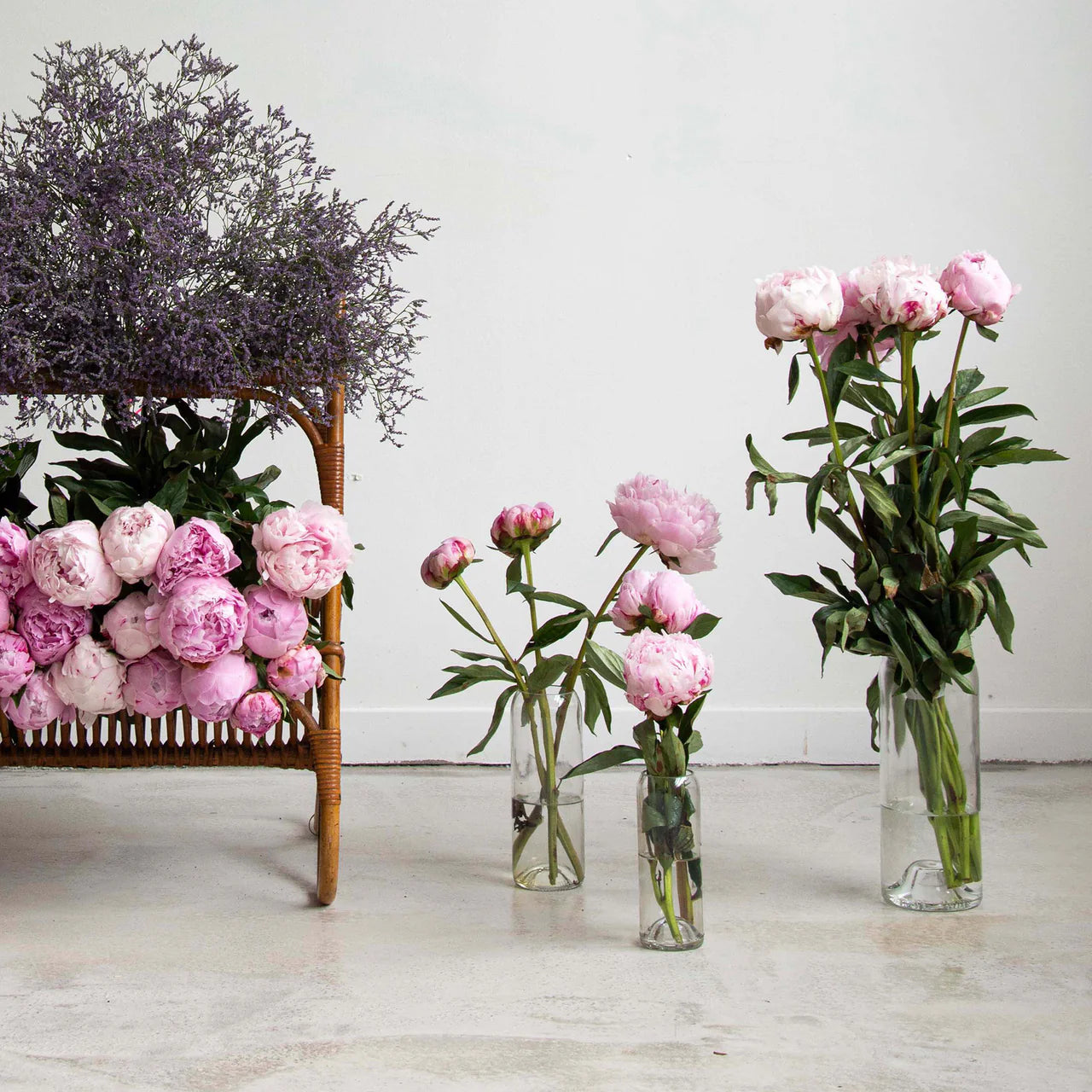 Vase Floral en verre upcyclé