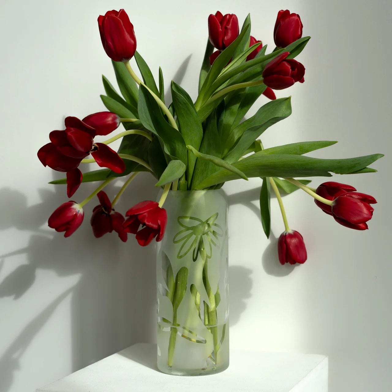 Vase Floral en verre upcyclé