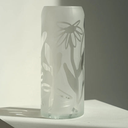 Vase Floral en verre upcyclé