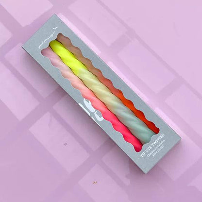 3 Bougies Dip Dye Twisted | Fruit Salad - Nubia