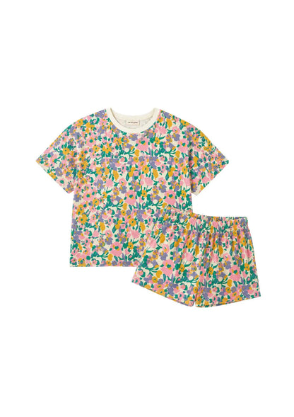 Pyjama gaufré coton BIO WAJ x Hindbag | Pastel Bloom