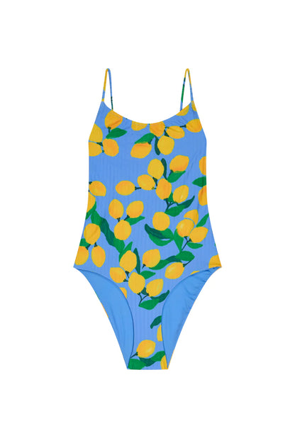 Maillot 1 pièce | Citrons Bleu Provence
