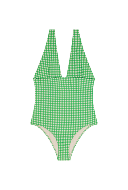 Maillot 1 pièce | Vichy Vert