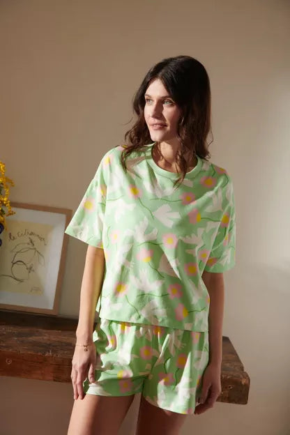 Pyjama coton BIO | Bird Vert