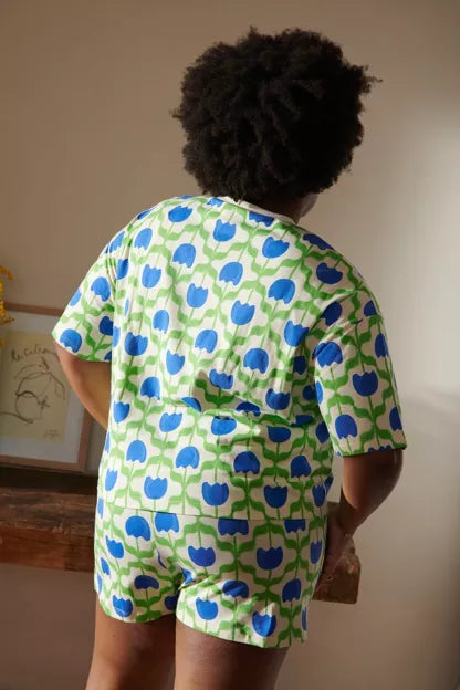 Pyjama coton BIO | Tulipes Bleues
