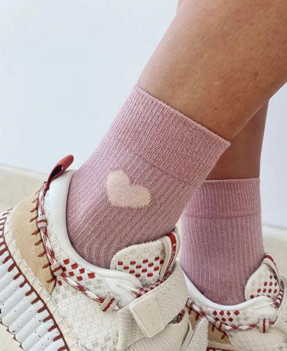 Chaussettes femme | Les Adèle Rose Pastel - Nubia