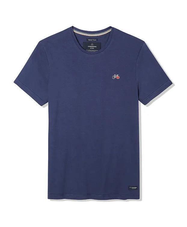 Tee-shirt Baptiste | Vélo bleu indigo - Nubia