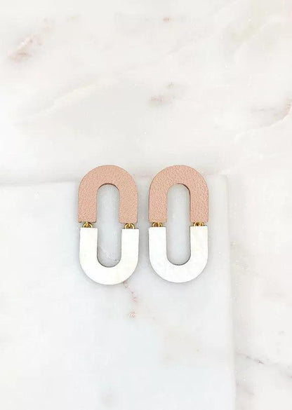 Boucles d'oreilles | Bella Nacre & Nude - Nubia