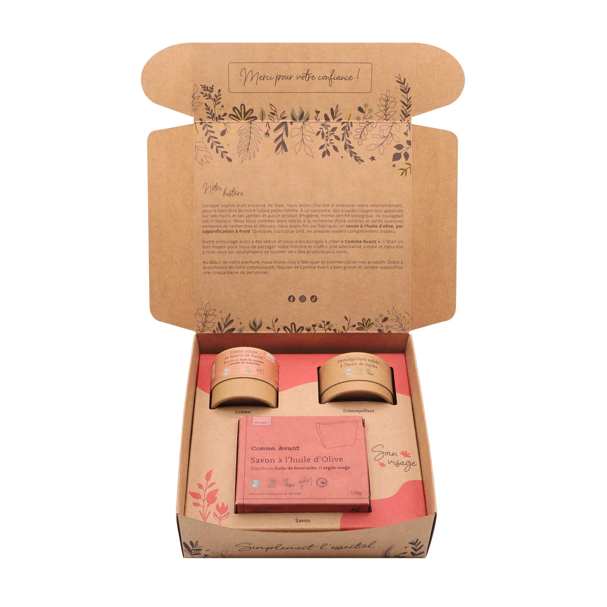 Coffret de soins visage - Nubia