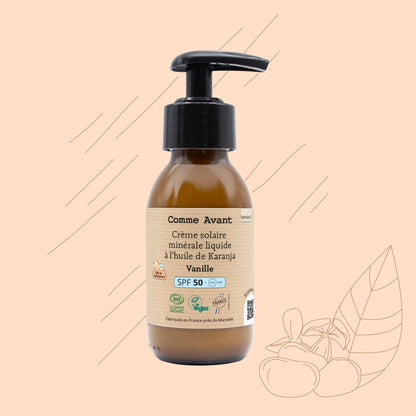 Crème solaire liquide | SPF50 Vanille