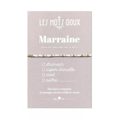 Bracelet Code Morse | Marraine - Nubia