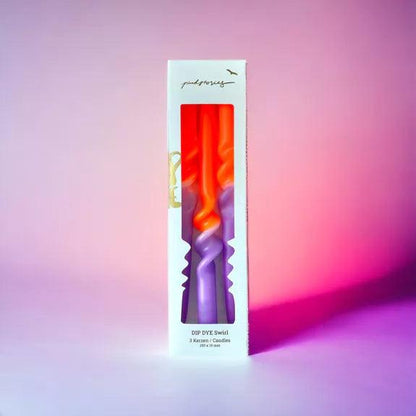 3 Bougies Dip Dye Swirl | Amazing Lavender - Nubia