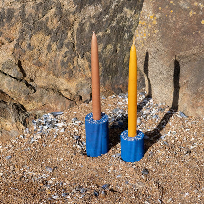 Bougeoirs | Huitres pigment bleu