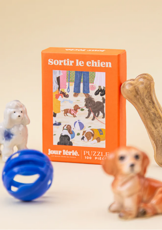 Mini Puzzle 100 pièces | Sortir le chien