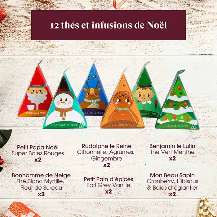 Sachet Thé | Personnage de noël