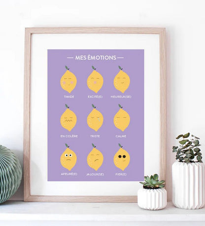 Affiche A3 | Les Emotions Citrons