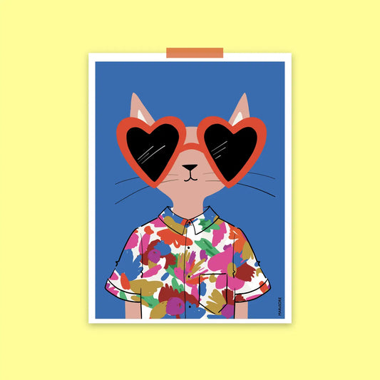 Affiche | Cat Hipster