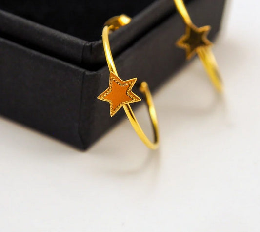 Boucles d'oreilles | Créoles Big Stars