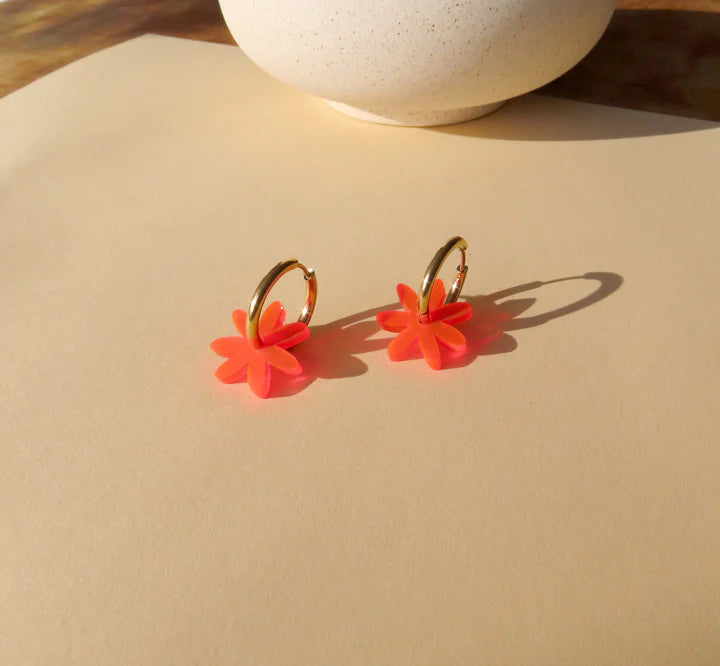 Boucles d'oreille | Créoles Marguerites