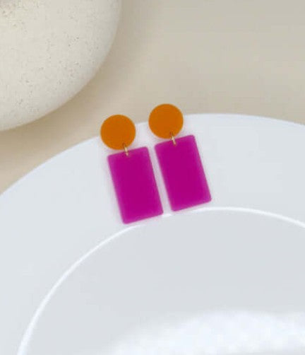 Boucles d'oreille | Circle Rectangles