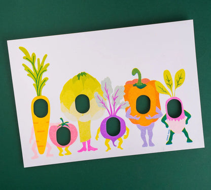Carte Passe-tête | A5 - plusieurs motifs