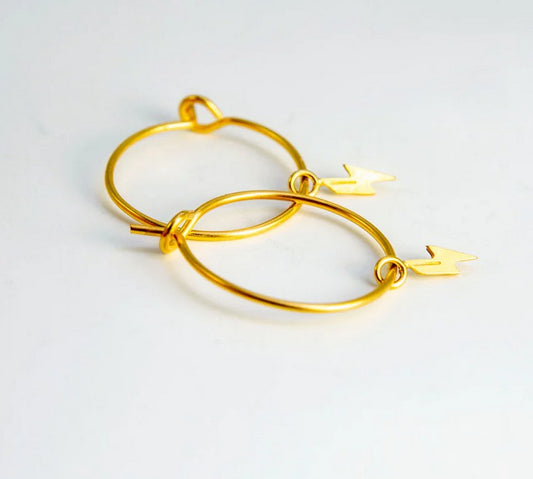 Boucles d'oreilles | Créoles éclairs