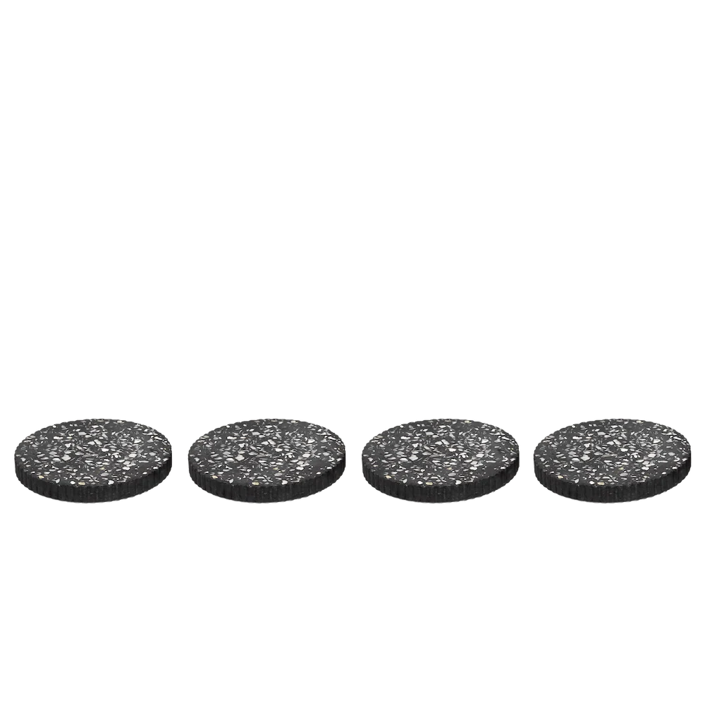 Set de 4 sous-verres ondulés | Coquillages au choix