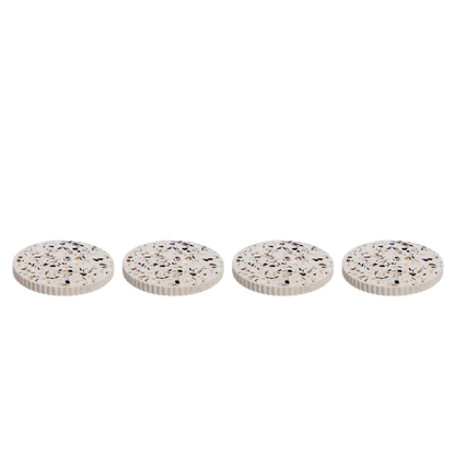 Set de 4 sous-verres ondulés | Coquillages au choix