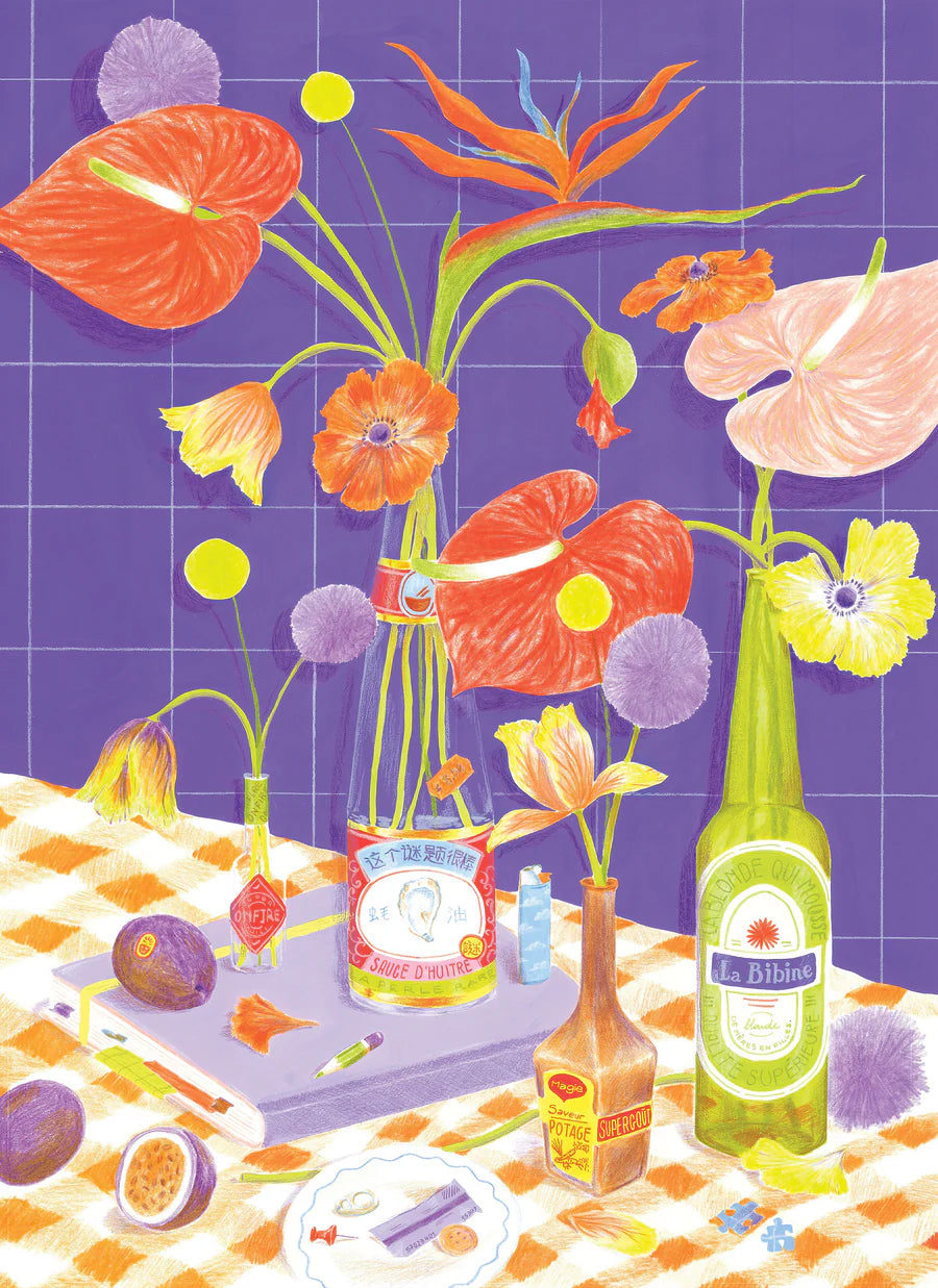 Puzzle 500 pièces | Des fleurs sur la table