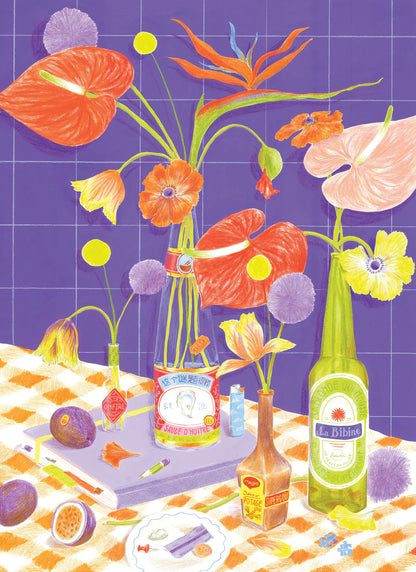 Puzzle 500 pièces | Des fleurs sur la table