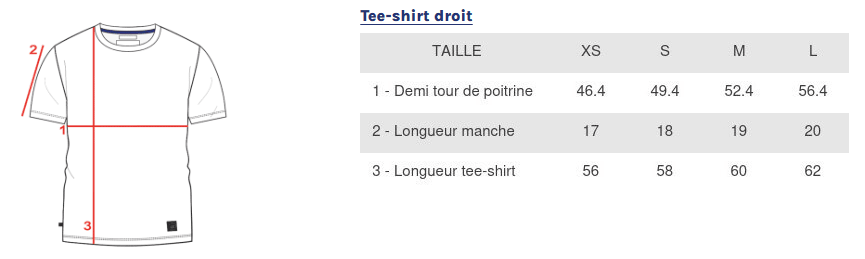 Tee-shirt Marine| Coeur écru rayé - Nubia