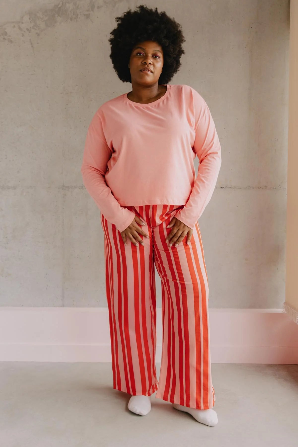 Pyjama manches longues coton BIO | Retro Lines